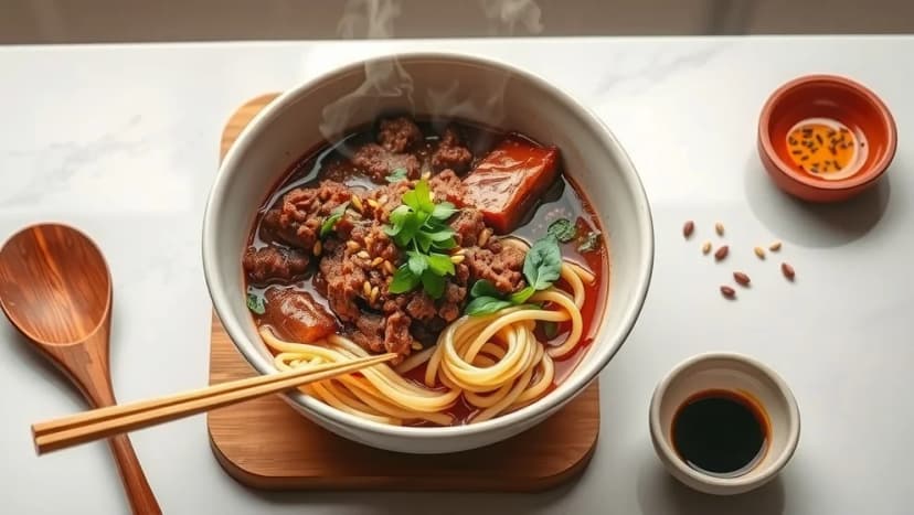 Asiatisk färs med nudlar som du kan laga hemma