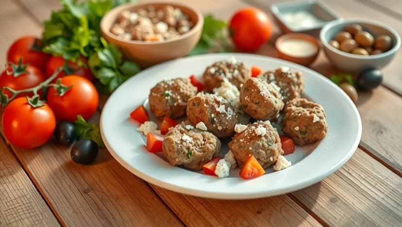 Grekiska biffar med fetaost som smakar himla gott