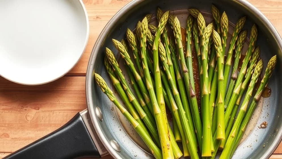 Grön sparris i ugn så god att du glömmer allt annat