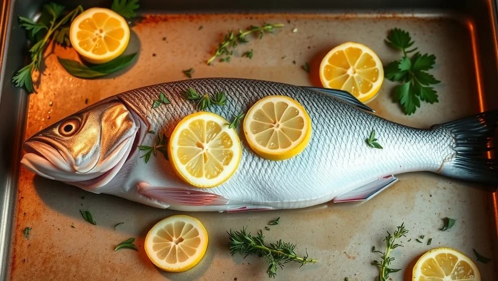 Hel fisk i ugn så blir den saftig och god