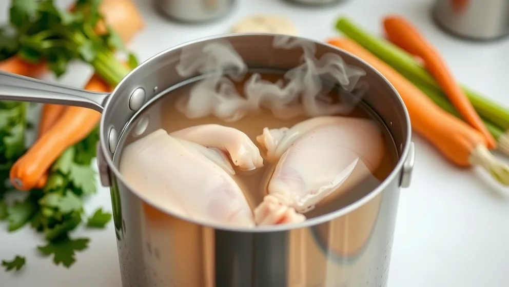 Så kokar du perfekt kycklingfilé i buljong