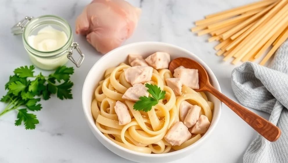 Kyckling pasta crème fraiche som du måste prova