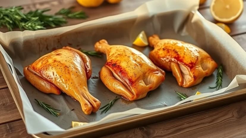 Kycklingben i ugn 200 grader så blir de perfekta