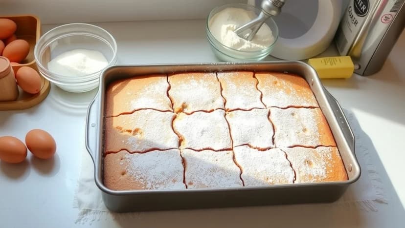 Lättbakad tårta i långpanna som alla älskar