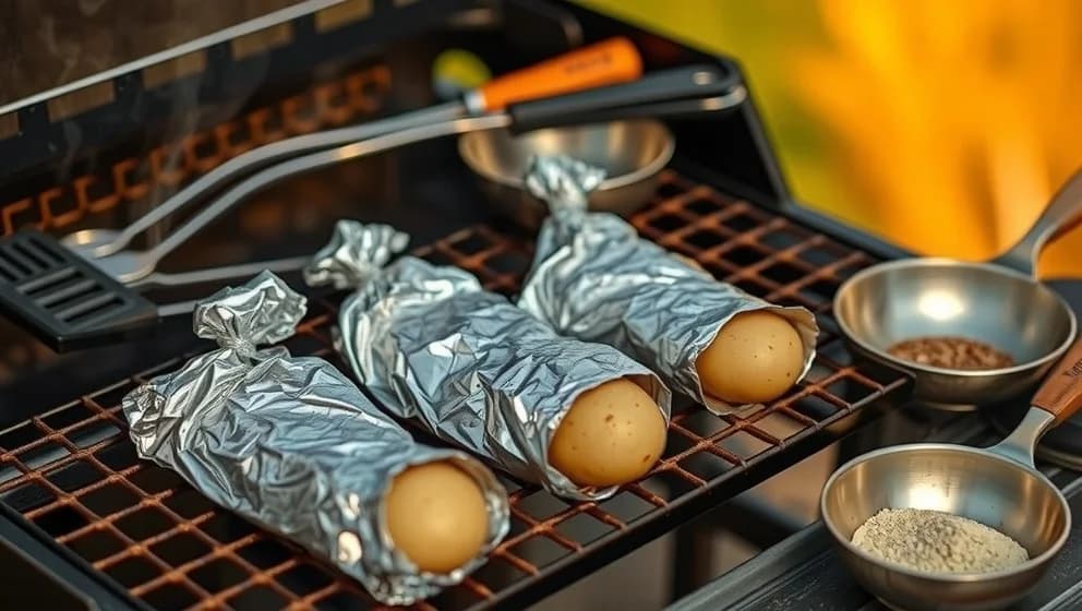 Okokt potatis på grillen funkar det