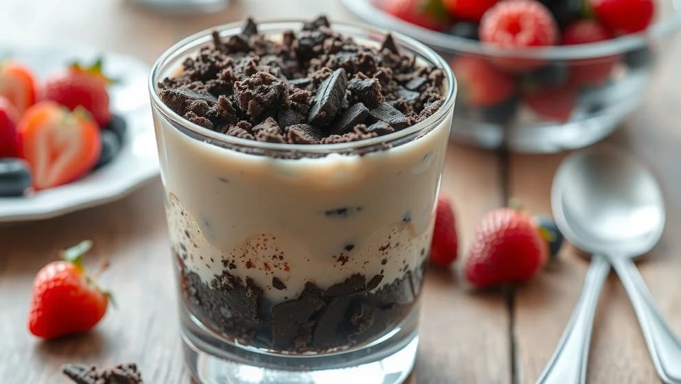 Oreo cheesecake i glas som du måste prova