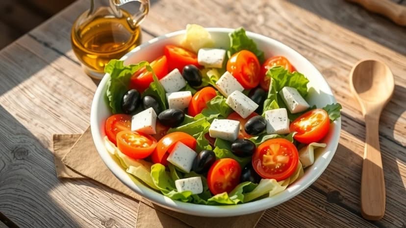 Pizzasallad som på pizzerian