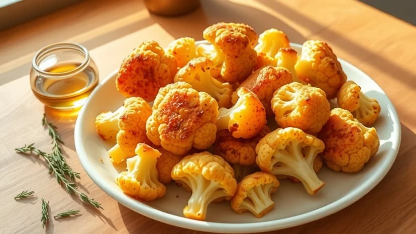 Rostad blomkål i ugn blir så god och krispig