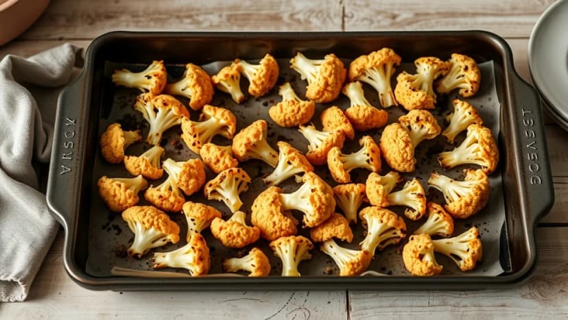 Rostad blomkål i ugn blir extra god på gokväll