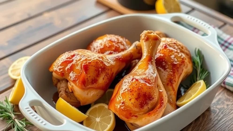 Saftiga kycklingklubbor i ugn från skräckblandad glädje t...