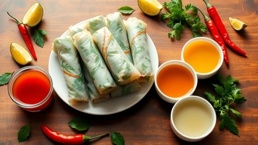 Vilken sås passar bäst till vietnamesiska vårrullar