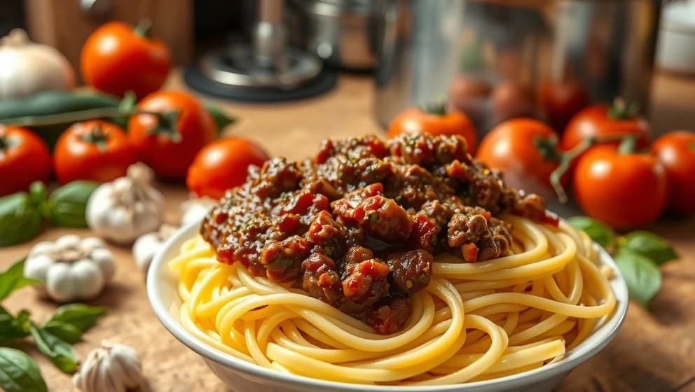 Spaghetti och köttfärssås så god den bara kan bli