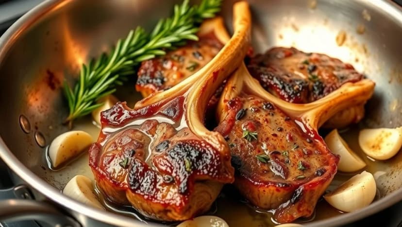 Så stekar du perfekta lammkotletter i stekpannan