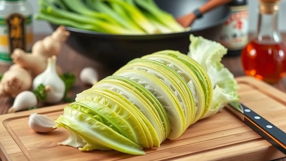 Vitkål på asiatisk vis hemma